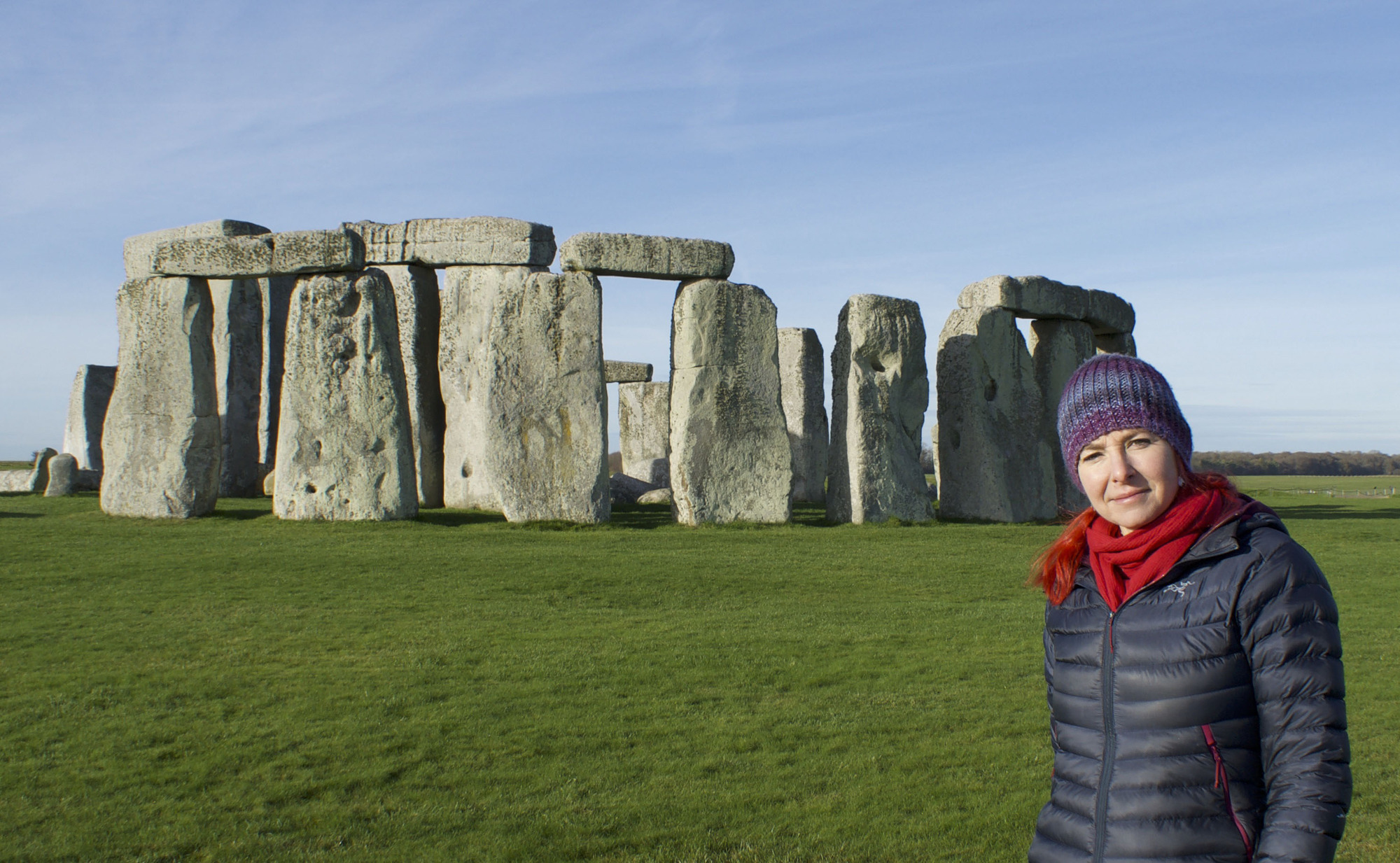 Professor Alice Roberts at Stonehenge - Picture by Barney Rowe/ BBC. Copyright PA Media
