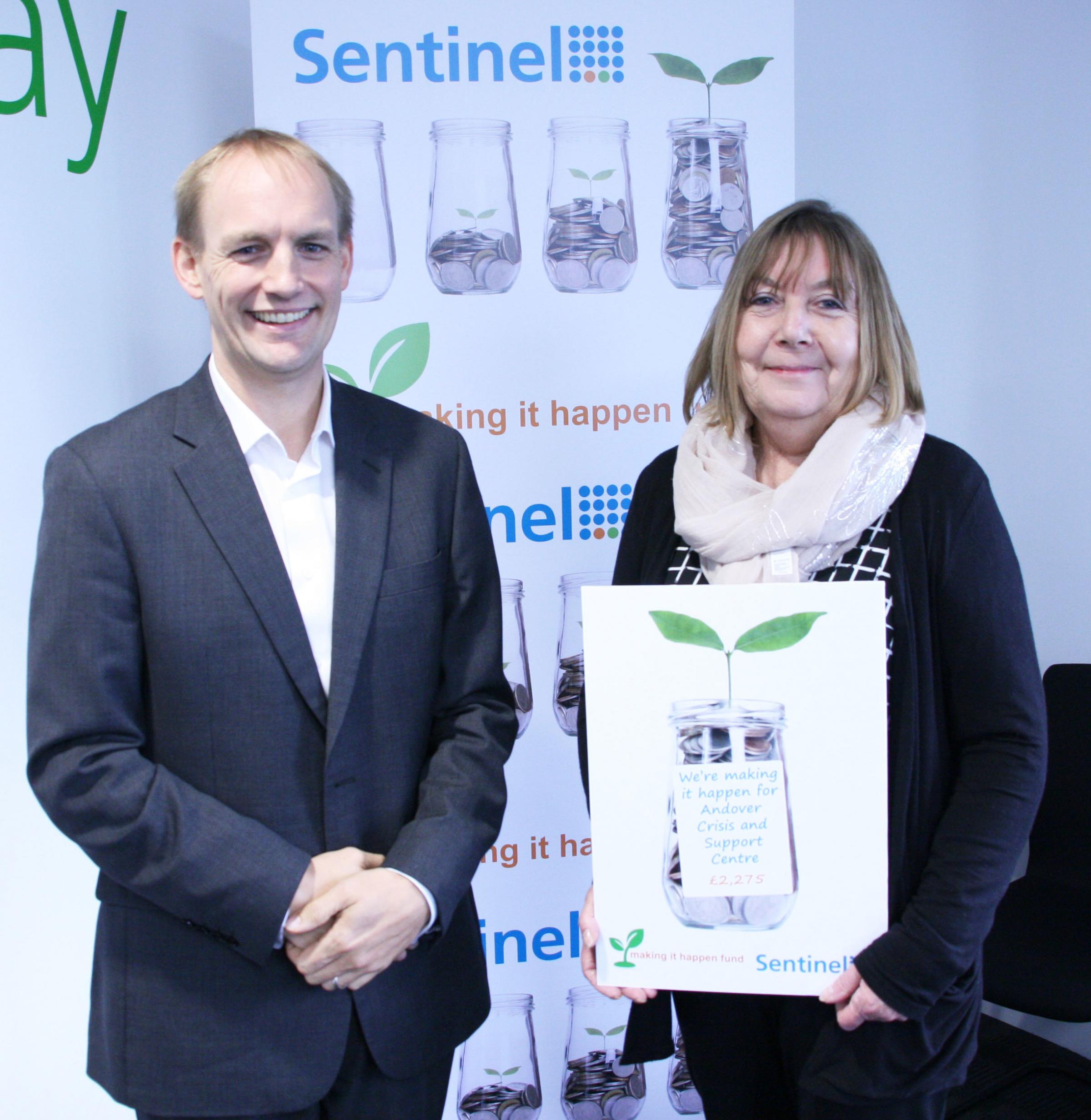 Julian Chun, Operations Director of Sentinel with Yvonne 
