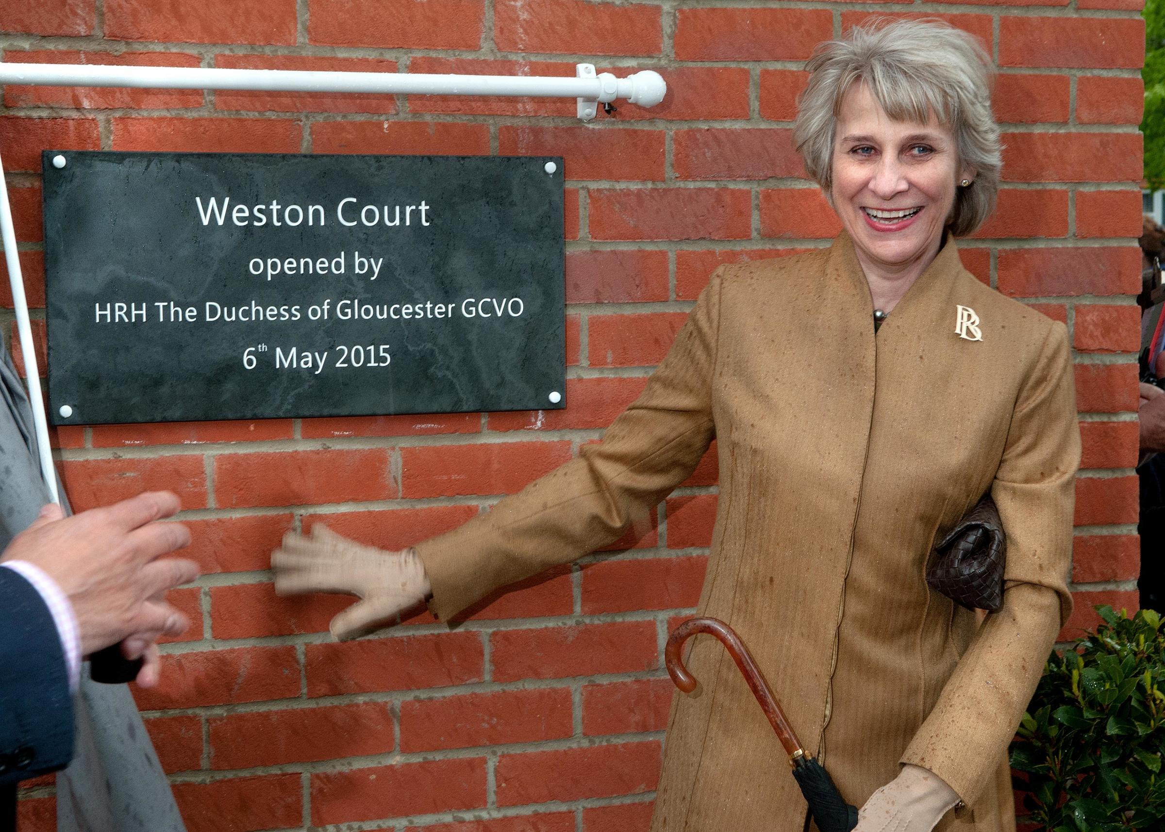 The Duchess of Gloucester opening an Enham Trust facility
