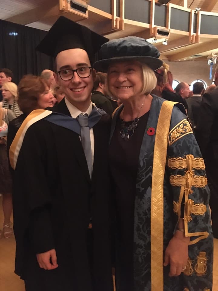 At my graduation, I met journalism legend Kate Adie, who is chancellor of Bournemouth University.