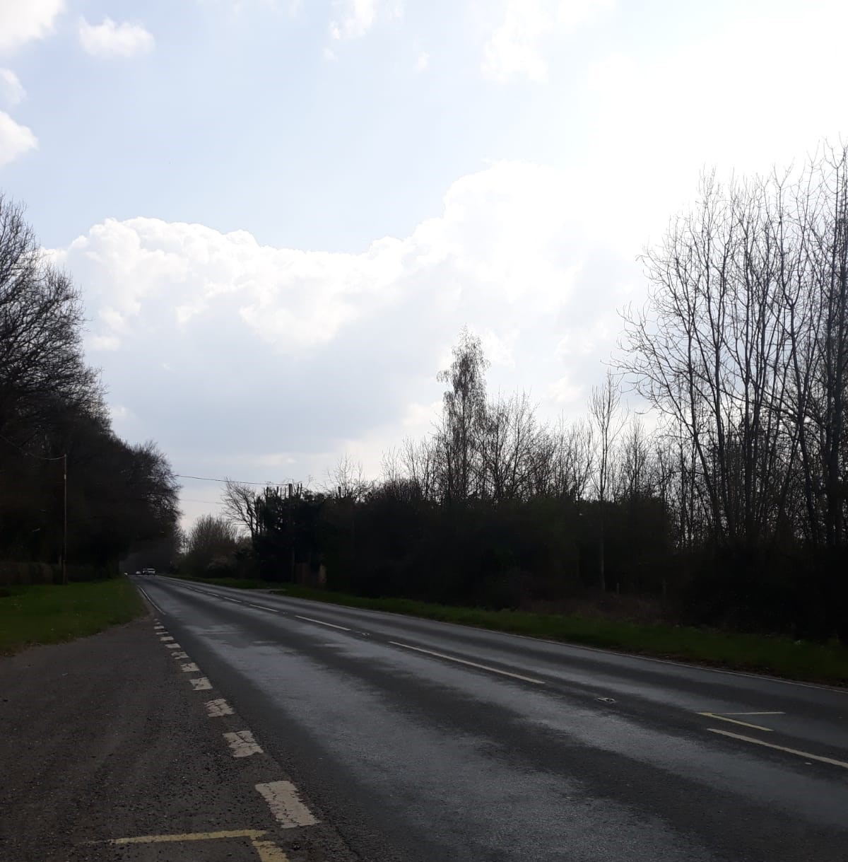 The A342 towards Weyhill