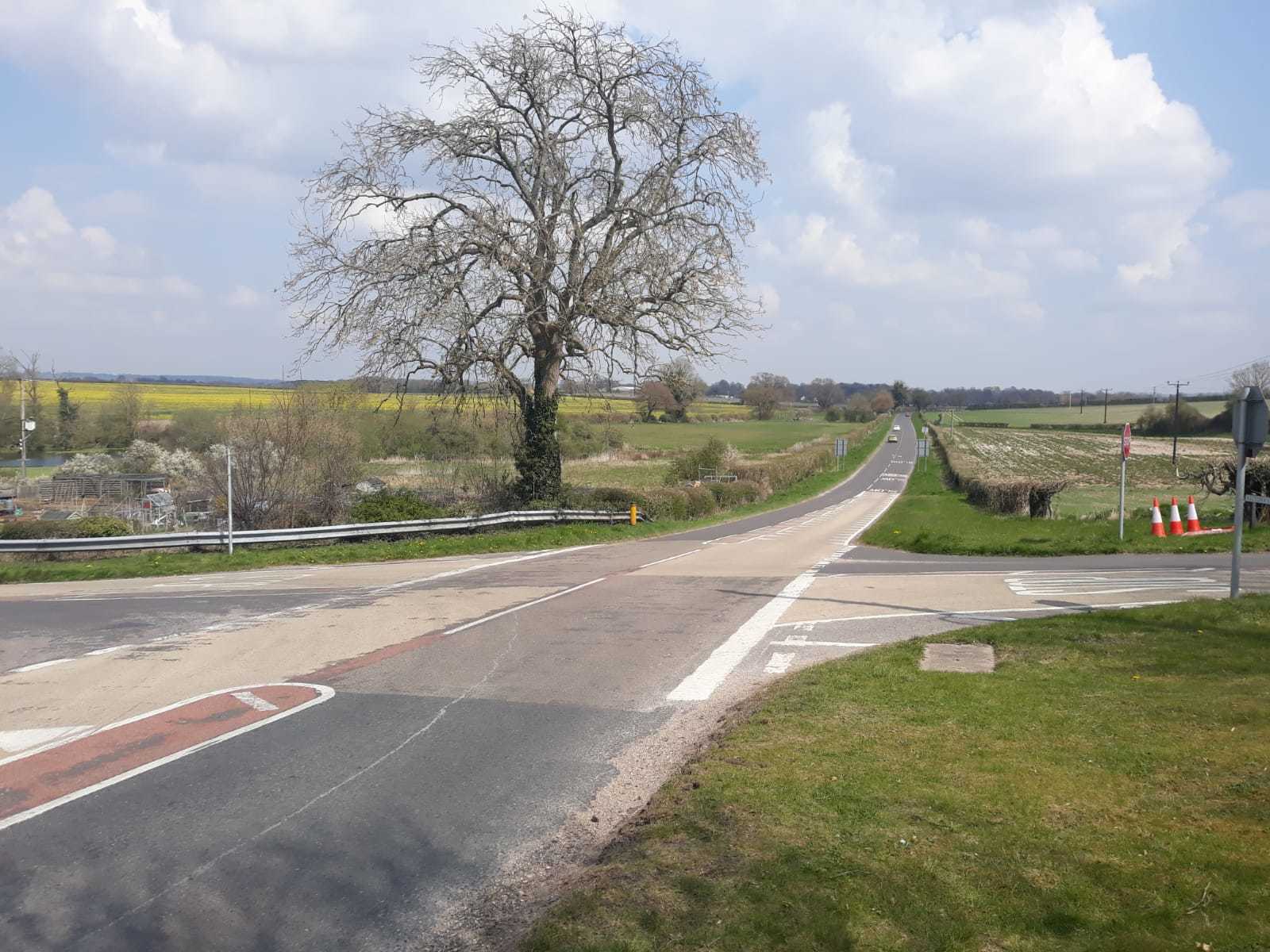 Foxcotte Road, where Alex Sartain was tracked by police helicopter