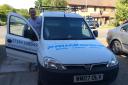 Dave Johnson, owner of Prime Shine Mobile Valeting Services and his van