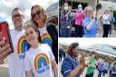 Basingstoke hospital hosted a clap for the NHS on Sunday afternoon