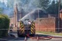 Fire service called to old Andover laundry building following big fire
