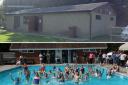 Above: Over Wallop pavilion. Below: Lordsfield Swimming Club