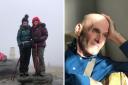 Cheryl and Lorna training in the Peak District and Martin in February 2023