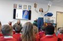Children's authors Virginia McLean and Rhian Sellier led pupils at Wellington Eagles Primary Academy in various games to explore the topics discussed in their books.
