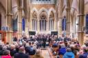 The choir performing Faure Requiem and Monteverdi Vespers in St Mary’s Church December 2023