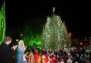 Stockbridge turns on Christmas lights with help from Elsa and Santa