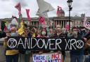 Andover XR at the recent Extinction Rebellion protests in London. Credit: Helen Moore