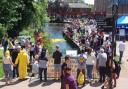 Recent duck racing event, held at the Riverside Park on the Anton River