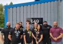Staff and members at 349 Barbell, High Post.
