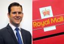 Cllr Phil North and general image of Royal Mail