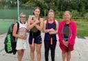 Elena Clarke, Flavia Zamfir, Martha Folkes and Claire Reid of Andover Lawn Tennis Club