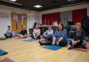Jo from JoYogaLife leading the 'Wellbeing in Menopause' session at The Wellington Academy