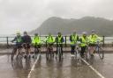 Eight students and four staff from The Wellington Academy took part in  a 102-mile charity bike ride in Devon.