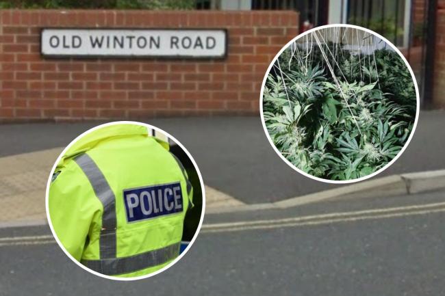 Approx. 120 plants were found in the house on Old Winton Road, Andover (Stock images/Google Street View)