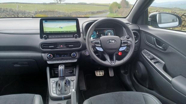 Andover Advertiser: The Kona N's sporty interior is also appealing 