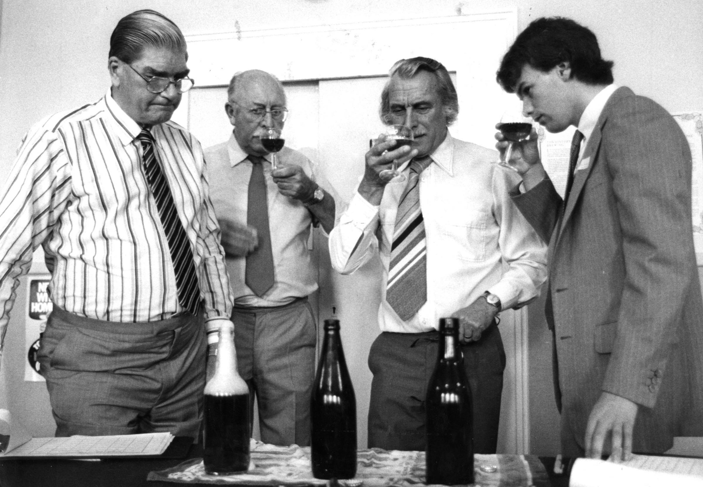 Judging beer - there are worse jobs. August 6, 1982..