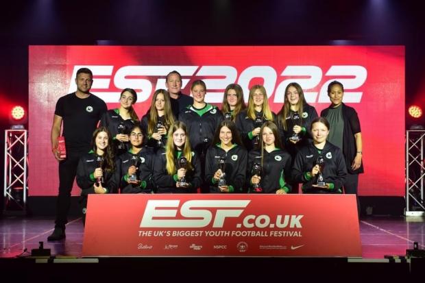 Andover New Street U15 girls team that finished second at the ESF National Tournament