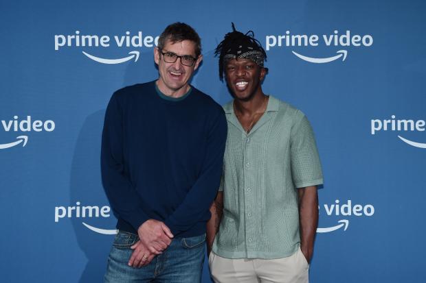 Andover Advertiser: Louis Theroux (left) and KSI (right) at Prime Video Presents (Prime Video)