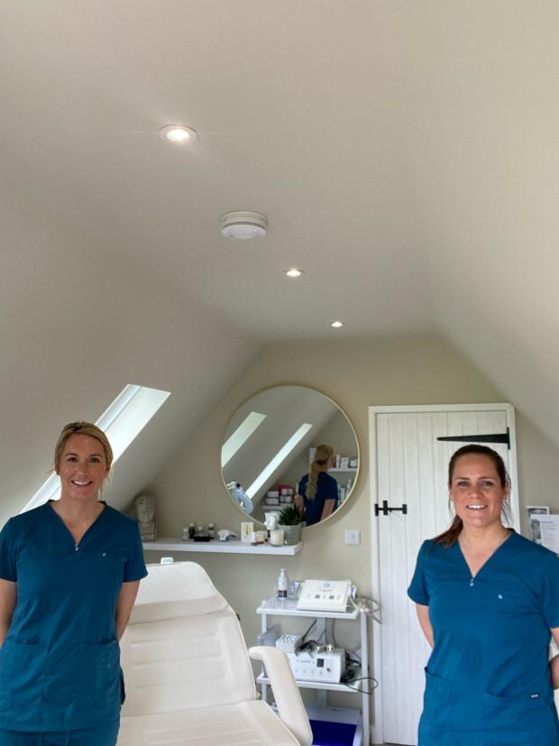 Andover Advertiser: Holly mason and Lucinda Crutchfield of the Skin Investment Clinic