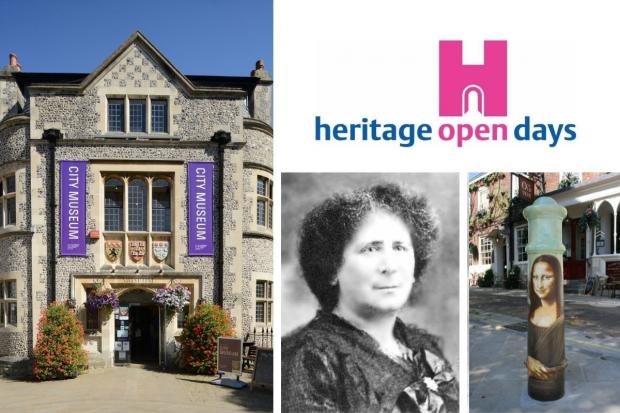 Heritage Open Days 2022 in Winchester. Featuring Winchester City Museum, the art of bollards and Hertha Aryton Marks