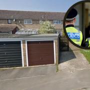 The garages on Wood Lane were broken into on the night of March 3 and 4. Credit: Street View