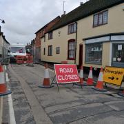 Overton High Street closed for a week following collapse of pipework