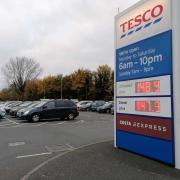 The price of unleaded petrol has overtaken diesel at Tesco in Andover.