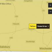 Snow expected in Andover tomorrow as Met office issues yellow warning