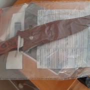 A weapon seized by police in Test Valley.