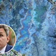 MP Kit Malthouse raises River Anton pollution issue in parliament.