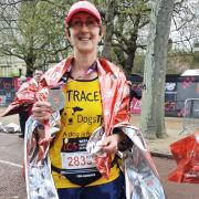 Tracey following her participation in the London Marathon in 2023