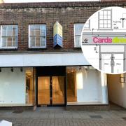 Cards Direct has been given permission for signage on the former Topshop store