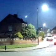 This is the extraordinary moment a Meteor appears to crash down from the sky