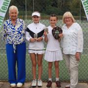 Glenys Chambers, Amelia Martin, Meredith DeMarco and Dot Chaffey of Andover Lawn Tennis Club.