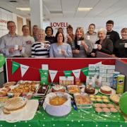 Lovell staff taking part in Macmillan's Coffee Morning 2023
