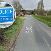 The B3400 was closed following a crash between two buses