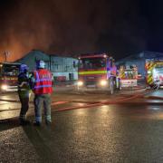 Fire crews were called to a major blaze at a farm in Penton Mewsey