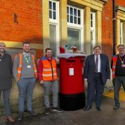 On Friday, December 8 MP Kit Malthouse met with senior executives from Royal Mail at Andover sorting office to discuss postal services. 
