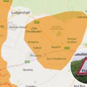 The Environment Agency has issued a flood warning for Tidworth