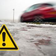 The Met Office has issued a yellow warning for ice in parts of the UK