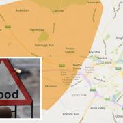 The Environment Agency has issued a flood warning for the area