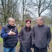 Kingsway Gardens leaseholders Peter Aylett, Julie Rayner and Jamie Pearman