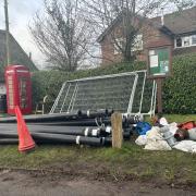 Southern Water has brought pipes to Chilbolton ready to pump water to River Test