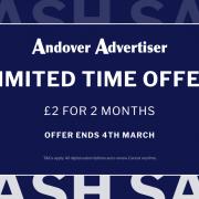 You can subscribe to the Andover Advertiser for just £2 for 2 months this week ONLY