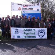Pictures from the peaceful protest organised by residents against Southern Water's discharge of