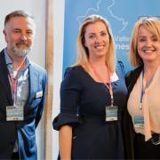 Jonathan Waugh, business development manager for Access Care, Tiggy Bradshaw, CEO for Access Care, Samantha Jankowski, director Test Valley Business Awards